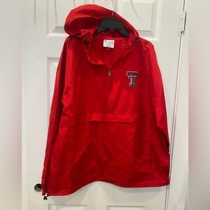 Red Texas Tech Pullover Jacket